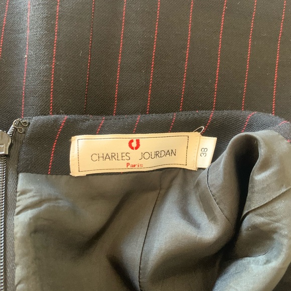 Vintage pinstriped mini skirt - Picture 5 of 8